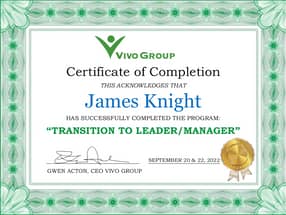 Transition to Leader/Manager in Life Sciences certificate